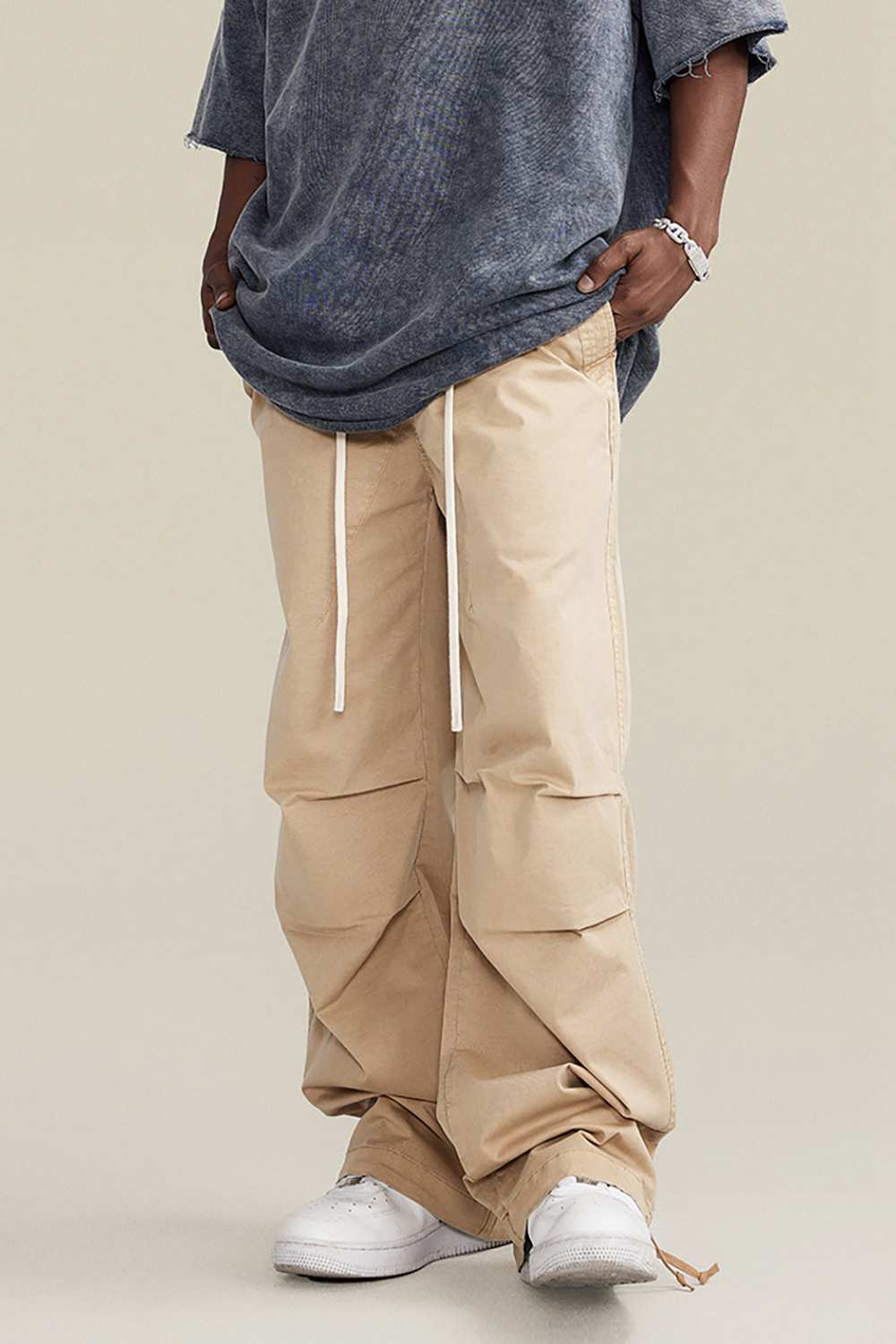 Men's Vintage High Street Cargo Pants - Washed Urban Explorer Trousers