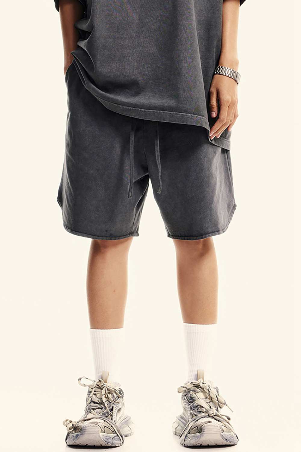 Vintage-Inspired Brushed Tech Gym Shorts