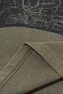 Vintage Wash Long-Sleeve Relaxed Tee - Grayish Green