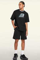 Relaxed Fit Graphic Short Sleeve Tee - Metallic Black