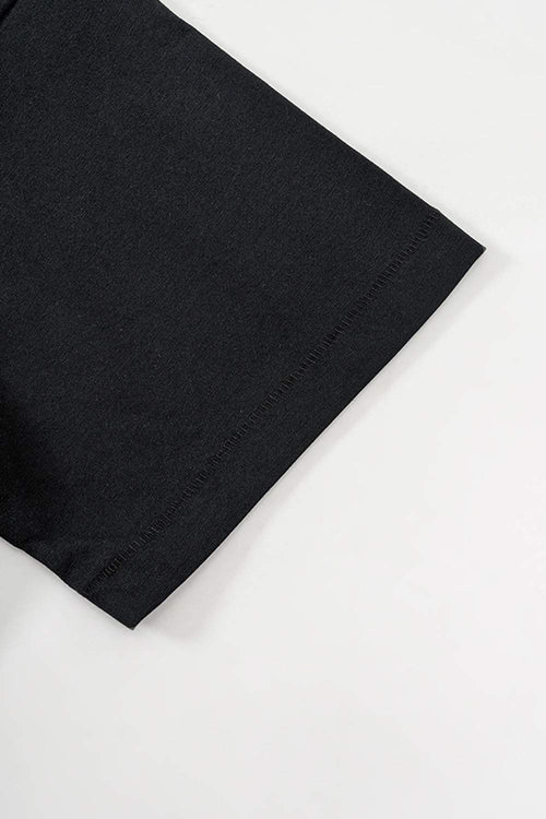Relaxed Fit Graphic Short Sleeve Tee - Metallic Black