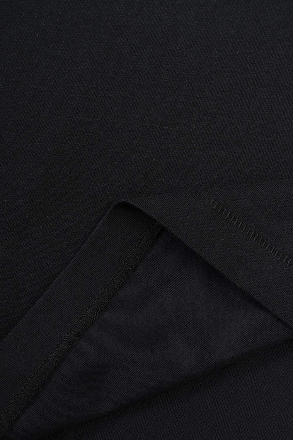 Relaxed Fit Graphic Short Sleeve Tee - Metallic Black