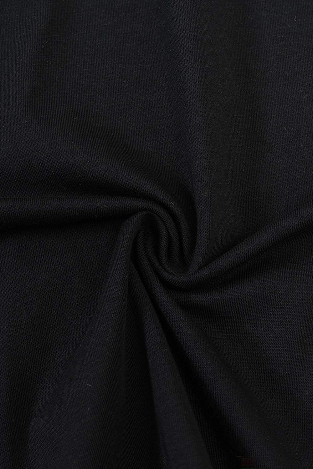 Relaxed Fit Graphic Short Sleeve Tee - Metallic Black
