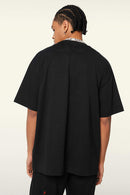 Relaxed Fit Graphic Short Sleeve Tee - Metallic Black