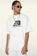Relaxed Fit Graphic Short Sleeve Tee - Teeth White