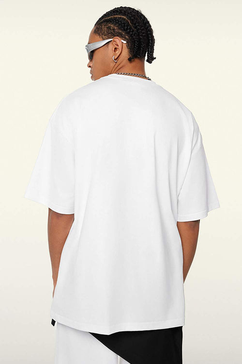 Relaxed Fit Graphic Short Sleeve Tee - Teeth White