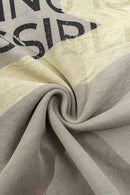 Washed Distressed-Lettering Boxy Graphic T-Shirt in Light Gray - graphic detail