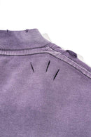 Moisture-Wicking Gradient-Wash Graphic Cotton T-Shirt in Grape Purple - back collar detail