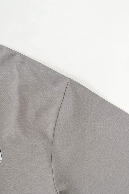 Cool-Touch Playing-Card Graphic Tee in Gray - product detail close-up
