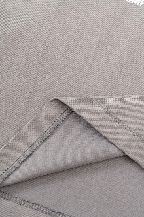 Cool-Touch Playing-Card Graphic Tee in Gray - product detail close-up
