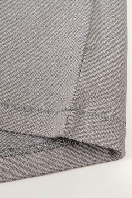 Cool-Touch Playing-Card Graphic Tee in Gray - product detail close-up