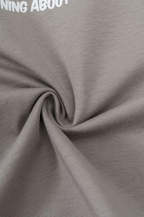 Cool-Touch Playing-Card Graphic Tee in Gray - product detail close-up