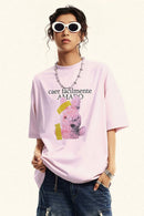 Washed Gradient Quick-Dry Tee - Pink