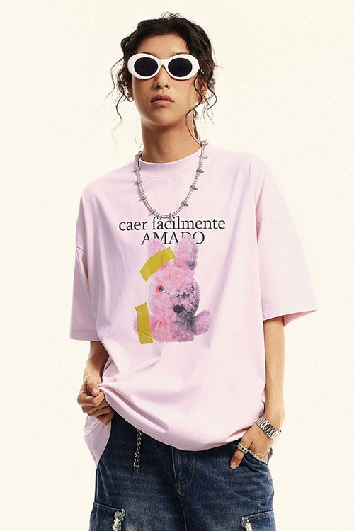 Washed Gradient Quick-Dry Tee - Pink