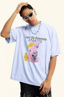 Washed Gradient Quick-Dry Tee - Sky Blue