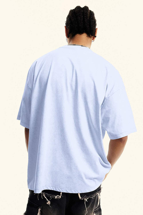 Washed Gradient Quick-Dry Tee - Sky Blue