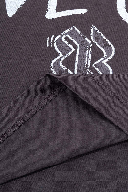 Washed Active Performance Graphic Tee - Raspberry Purple
