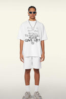 Washed Active Performance Graphic Tee - Teeth White