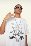 Washed Active Performance Graphic Tee - Teeth White