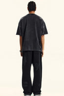 Vintage Wash Graphic Relaxed Tee - Slate Black