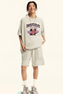 Vintage Wash Graphic Relaxed Tee - Slate Rice