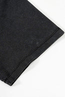 Durable Cotton Graphic T-Shirt in Fried Snowflakes - cuff detail