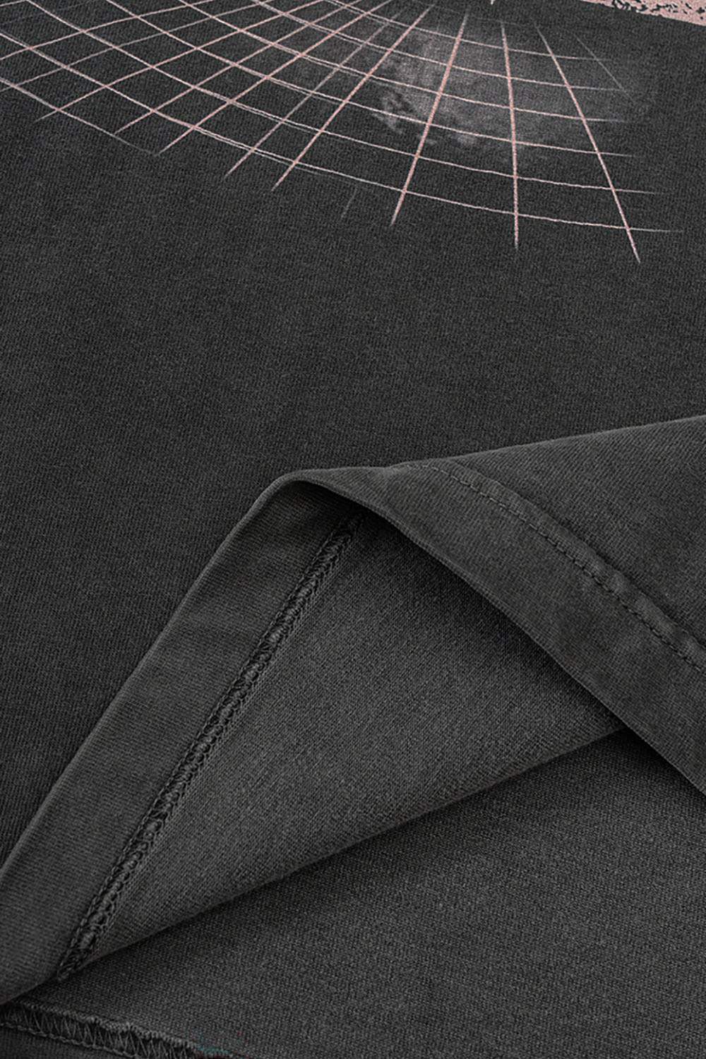 Heavyweight Washed Vintage Tee - Dark Gray