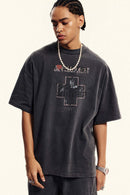 Heavyweight Washed Vintage Tee - Dark Gray