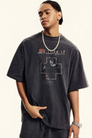 Heavyweight Washed Vintage Tee - Dark Gray