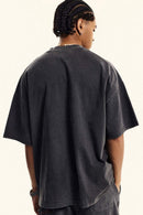 Heavyweight Washed Vintage Tee - Dark Gray