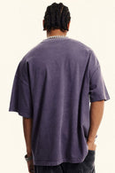 Heavyweight Washed Vintage Tee - Grape Purple