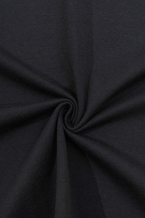 Cool-Touch Persistence Graphic Sorona-Blend T-Shirt in Metallic Black - fabric texture close-up