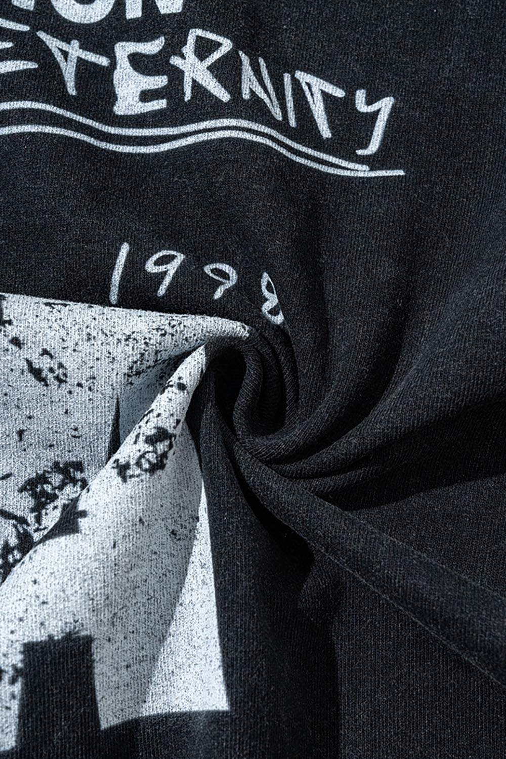 Washed Graphic Long-Sleeve Tee - Fried Snowflakes