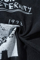 Washed Graphic Long-Sleeve Tee - Fried Snowflakes