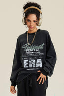 Washed Graphic Long-Sleeve Tee - Fried Snowflakes