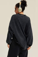 Washed Graphic Long-Sleeve Tee - Fried Snowflakes