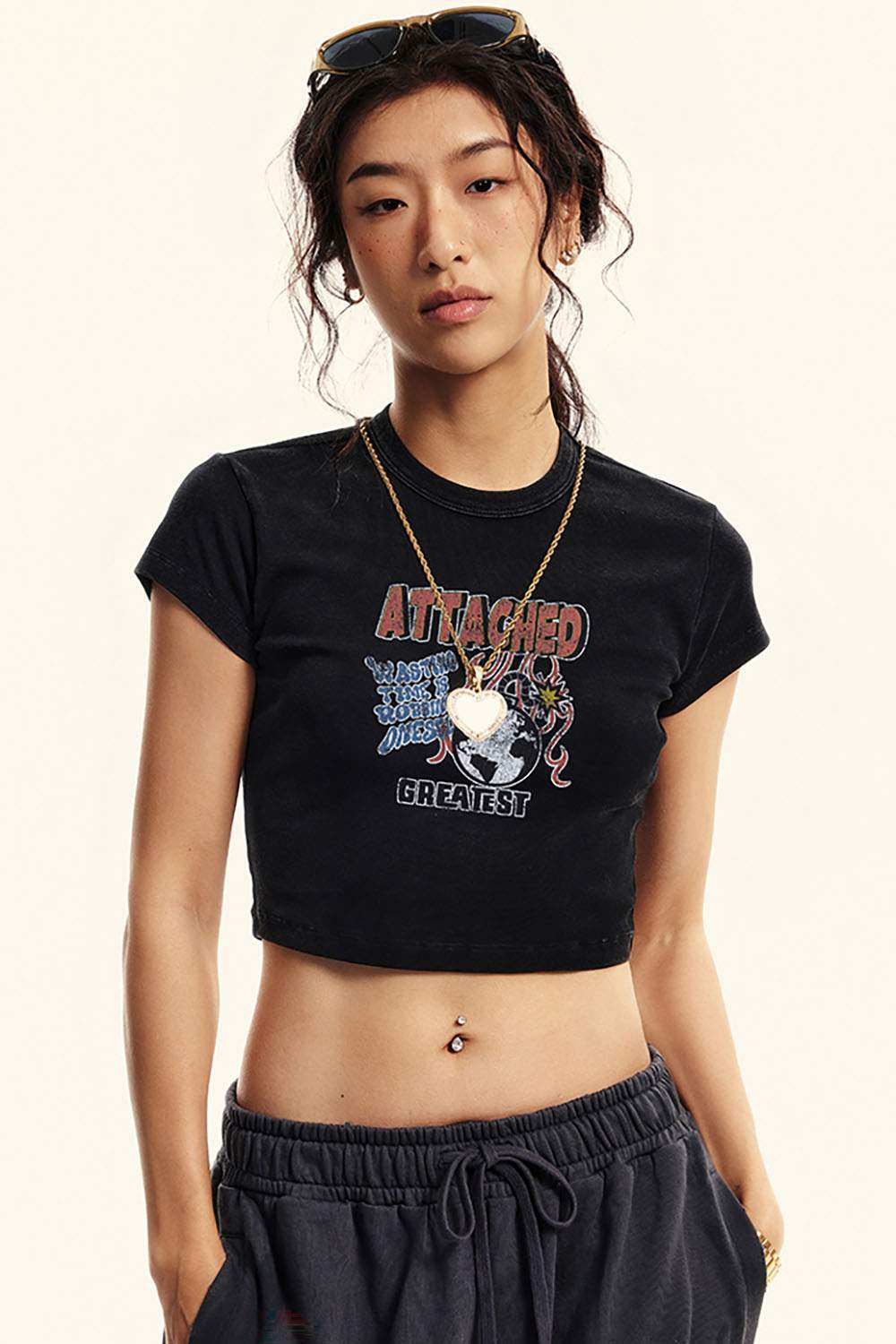 Vintage Racing Crop Top