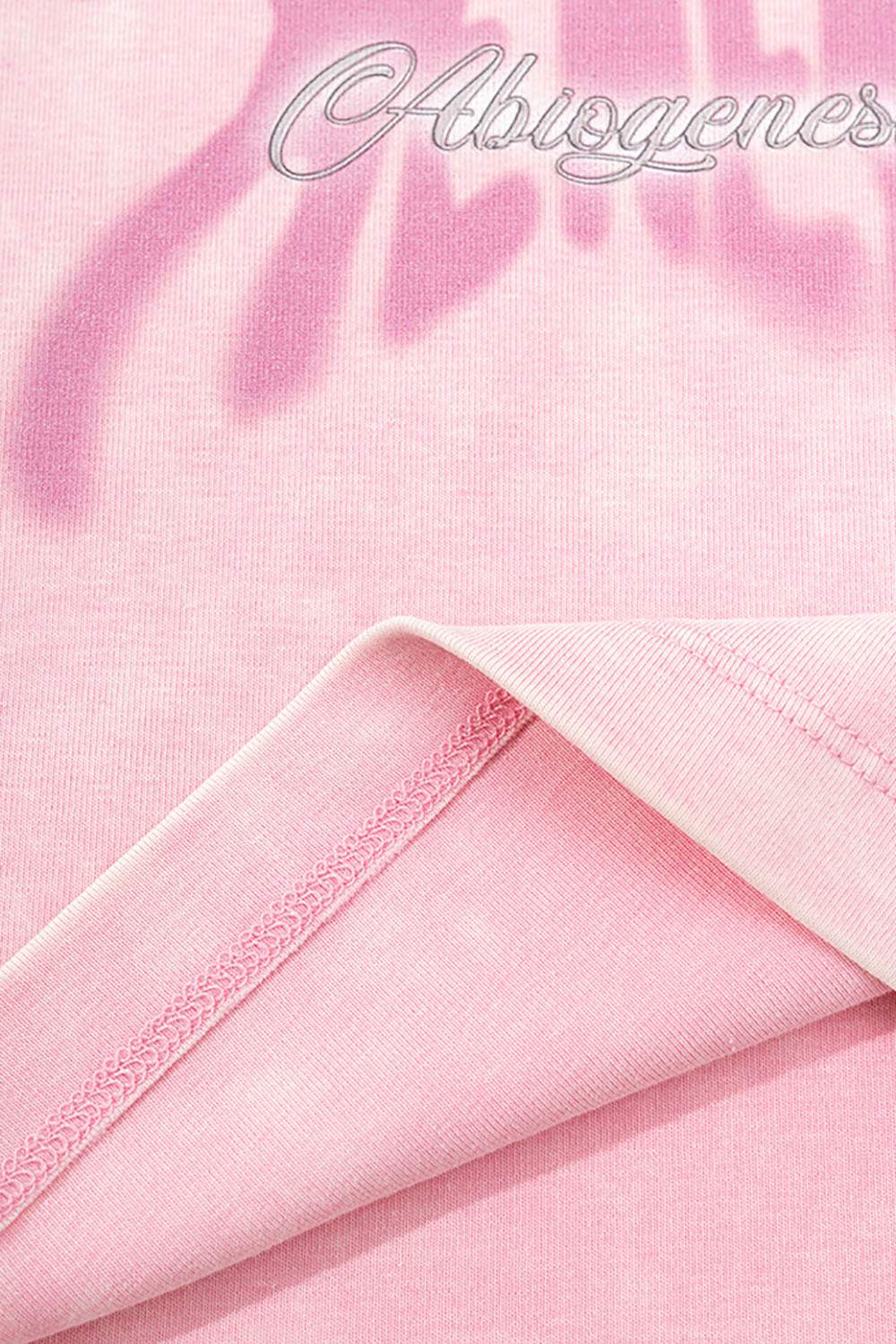 Vintage Pink Cropped Sports T-Shirt