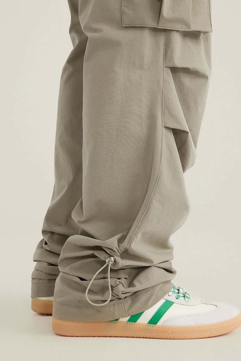 Quick-Dry Utility Straight-Leg Parachute Pants