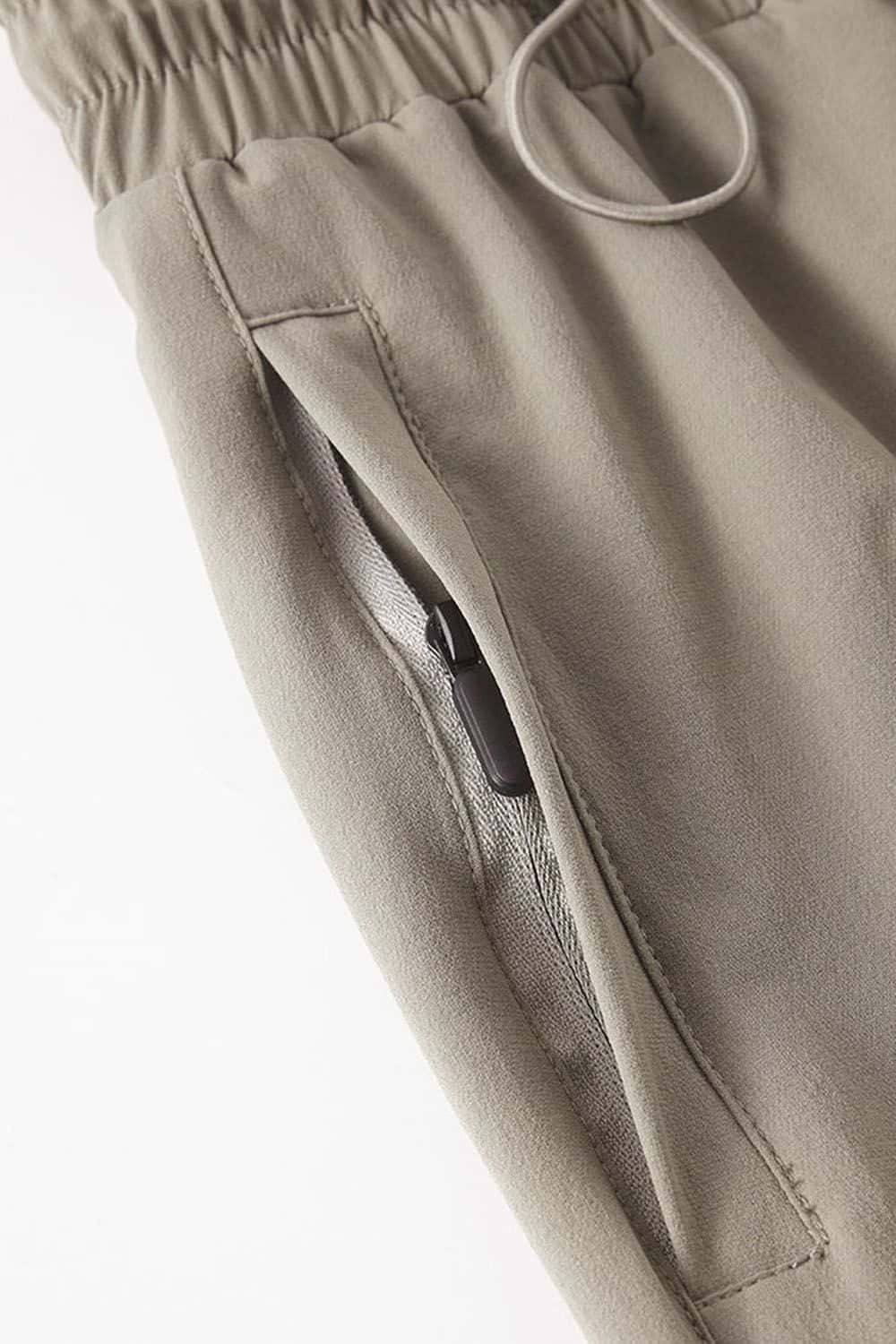 Quick-Dry Utility Straight-Leg Parachute Pants