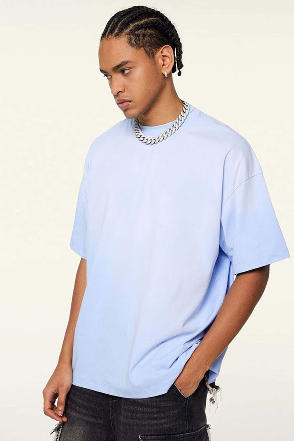 230G Heavyweight Round-Neck Short-Sleeve Loose T-Shirt