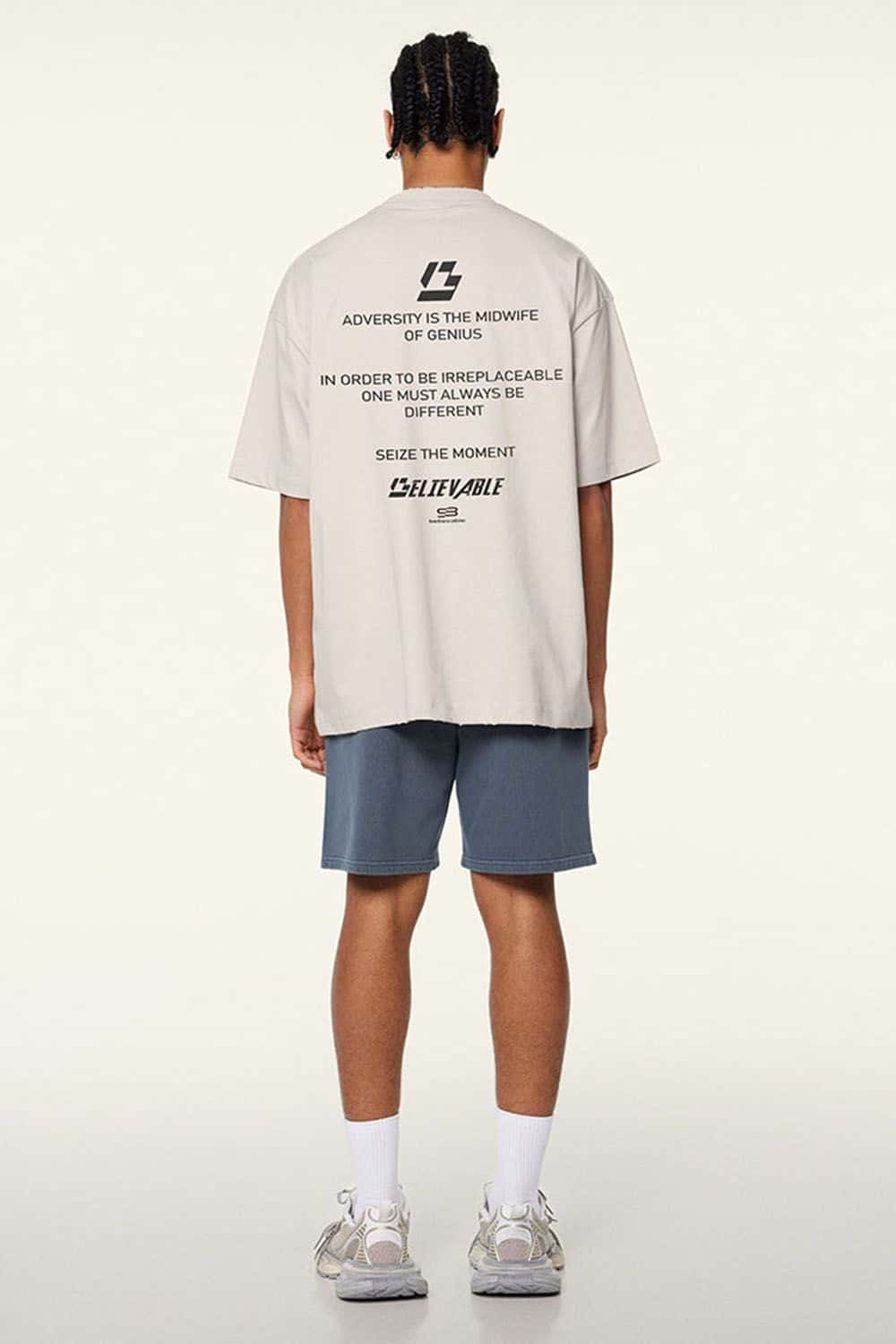 Breathable Graphic Tee - Sandy Apricot