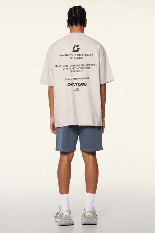 Breathable Graphic Tee - Sandy Apricot