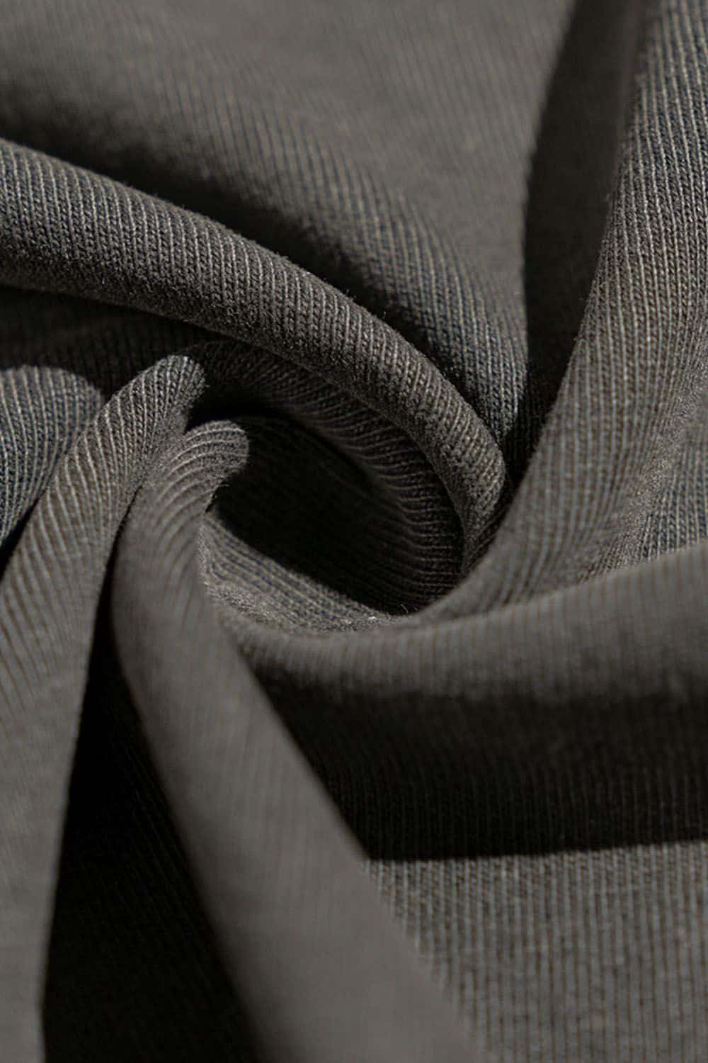 Breathable Washed Palm Graphic T-Shirt in Dark Gray - fabric texture close-up