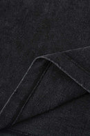 Breathable Double-Sided Graphic Cotton T-Shirt in Fried Snowflakes - fabric texture close-up