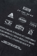 Breathable Double-Sided Graphic Cotton T-Shirt in Fried Snowflakes - graphic detail