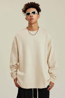 Heavyweight Washed Split-Hem Sweatshirt - Gray Apricot
