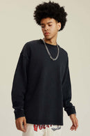 Heavyweight Washed Split-Hem Sweatshirt - Fried Snowflakes