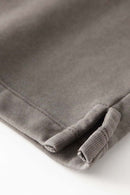 Heavyweight Washed Split-Hem Sweatshirt - Coffee