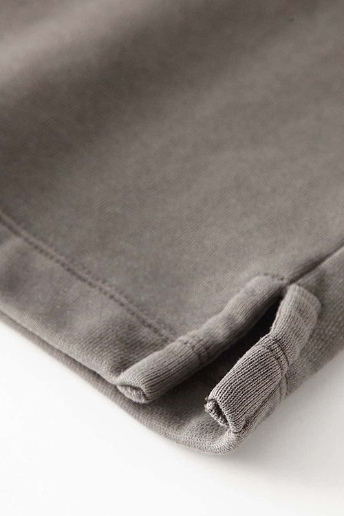 Heavyweight Washed Split-Hem Sweatshirt - Coffee